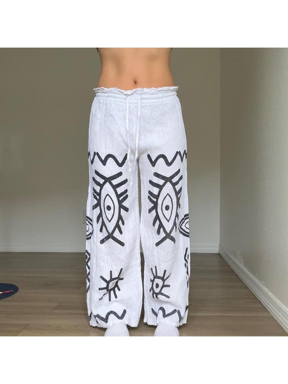 Y2K EURO LINEN PANTS